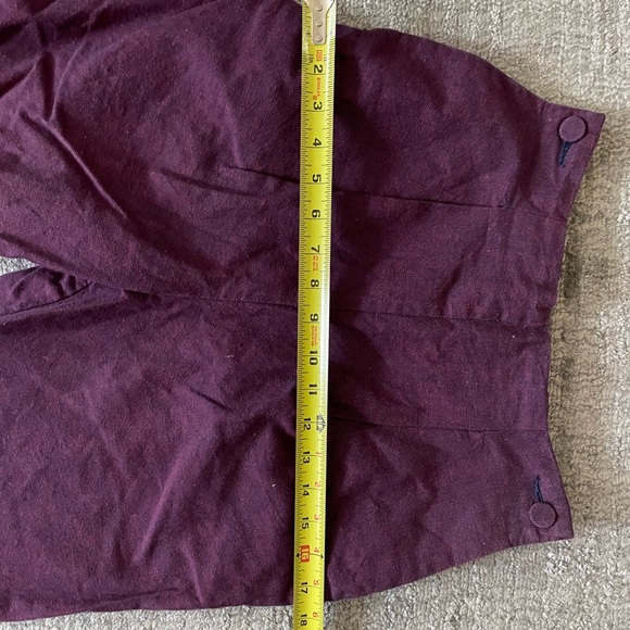 Vintage Esprit Pants - Size 7/8 Cotton Purple Pants High-waisted - Picture 12 of 16
